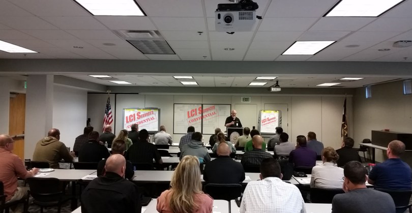 Tim instructing Rolling Surveillance Training at the Broomfield Police Dept