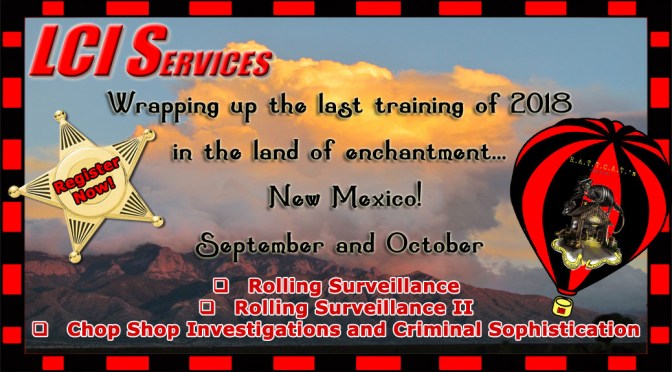 Beautiful Skies and Law Enforcement Training in New Mexico!